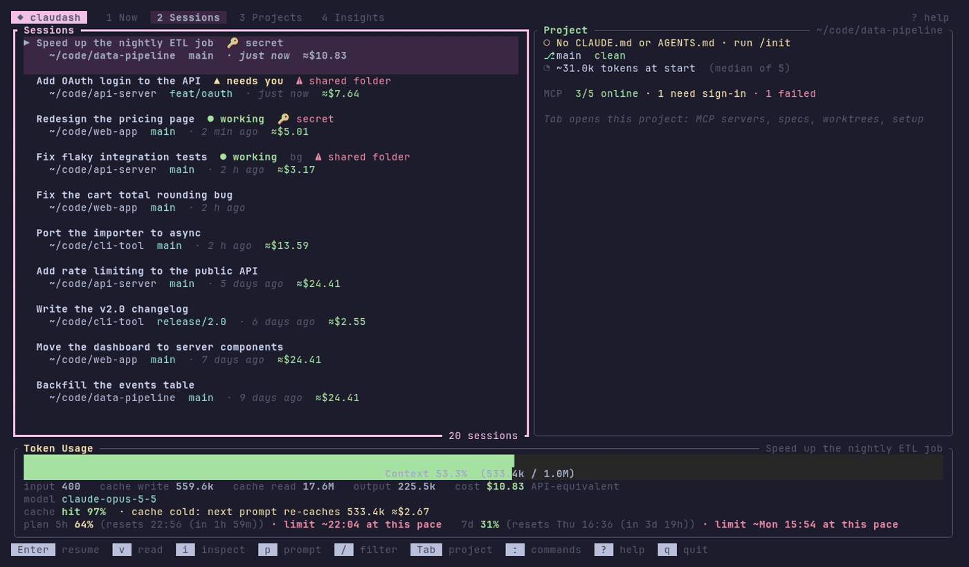 Searching every conversation, opening the one that matches and reading it with its tool output
